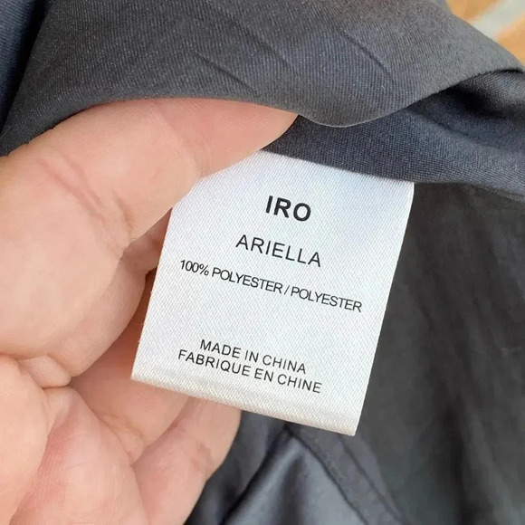 Iro ariella draped satin mini dress sz 4 - Picture 8 of 11